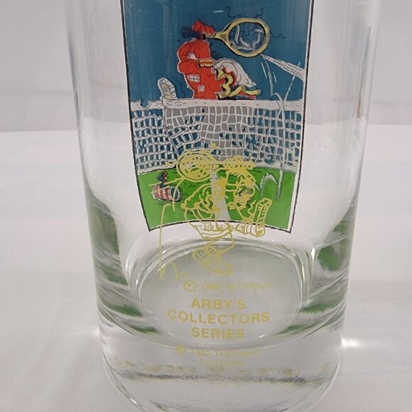 Vintage 1982 Arby’s Collectors Drinking Glasses – DEDICATION & LUCK OUT– Set of - Picture 12 of 14